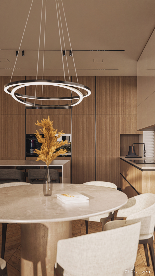 ERGOVENT KVADRO v interiéru – detail