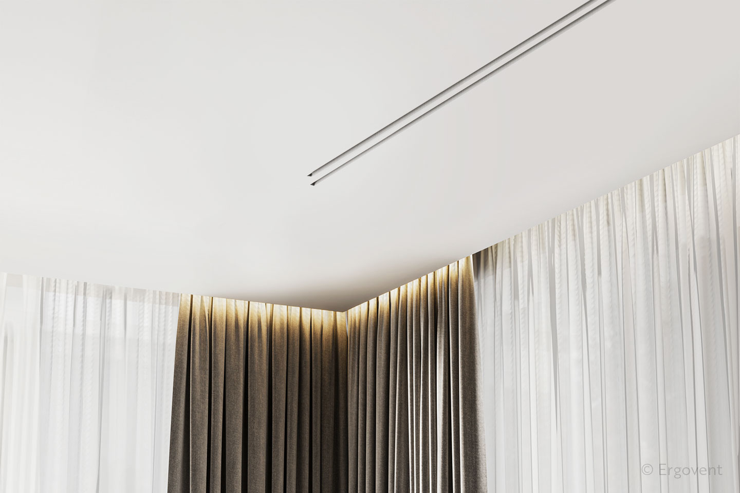 Spojovací díly ERGOVENT LINEO PUZZLE 2S – ukázka v interiéru