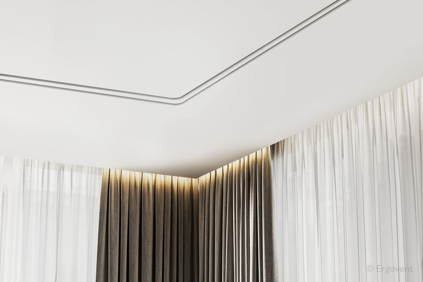 Spojovací díly ERGOVENT LINEO PUZZLE 2S – ukázka v interiéru