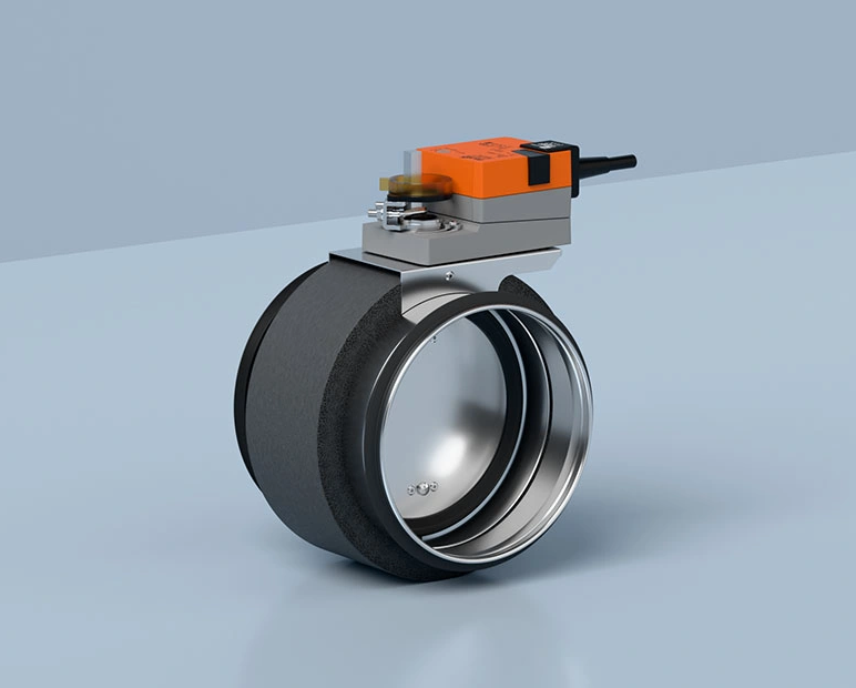 Nová izolovaná uzavírací klapka v řadě KOMFOVENT