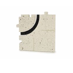 Rohový spojovací díl pro ERGOVENT LINEO PUZZLE - 20 mm, oblý roh