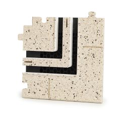 Rohový spojovací díl pro ERGOVENT LINEO PUZZLE 2S - 20 mm, 90° pravý úhel